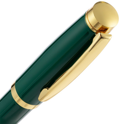 Ручка шариковая Leу Gold, металл, темно-зеленая
