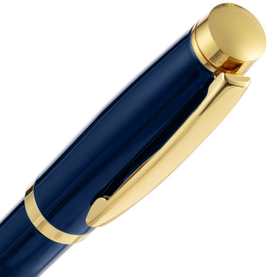 Ручка шариковая Leу Gold, металл, темно-синяя