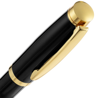 Ручка шариковая Leу Gold, металл, черная