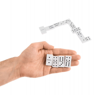 Домино 15,3х5х3,4см, белое