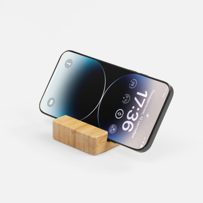 Подставка для телефона 8x6x2см, бамбук
