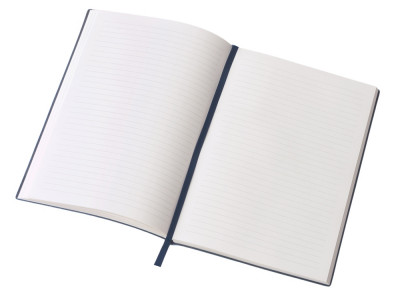 Блокнот в гибкой обложке А5, темно-синий