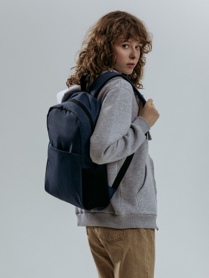 Рюкзак для ноутбука, синий меланж