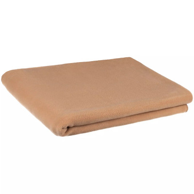 Плед флисовый 130х150см, 180г/м², бежевый