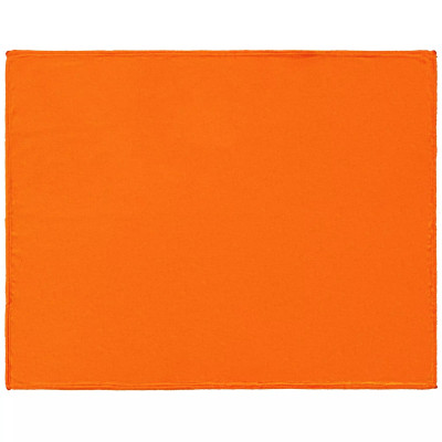 Плед 125x150см длинноворсный флис, оранжевый