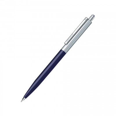 Ручка шариковая Point Metal, пластик/металл, темно-синяя 2757