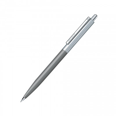 Ручка шариковая Point Metal, пластик/металл, серая  Cool Gray 9