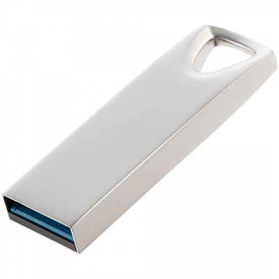 Флешка 64Гб, USB 3.0, "Стиль 2", серебристая