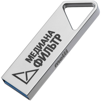 Флешка 32Гб,  USB 3.0, металл, серебристая