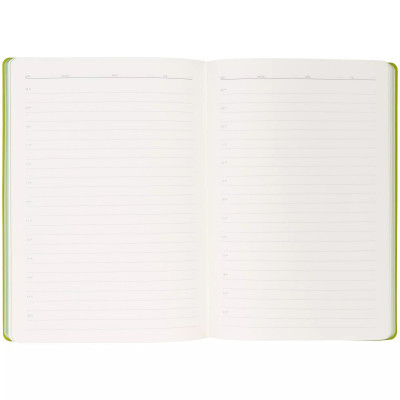 Ежедневник А5 Black Soft, черный с зеленым