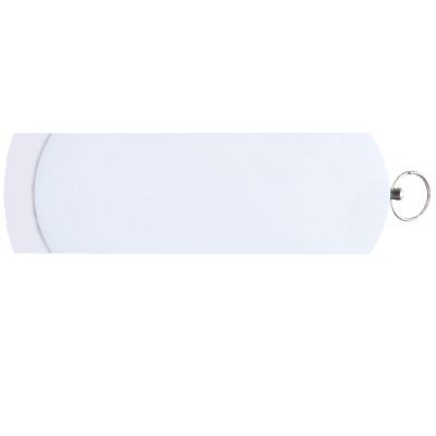 Флешка DUO COLOR 16Гб пластик soft-touch/металл, белая с белым