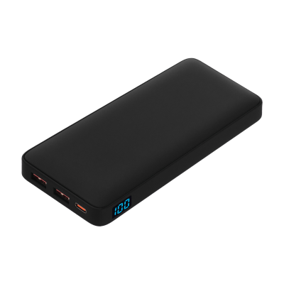 Внешний аккумулятор с подсветкой 10000 mAh, черный