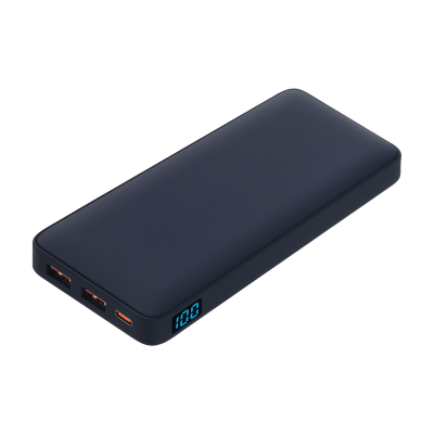 Внешний аккумулятор с подсветкой 10000 mAh, синий
