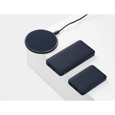 Внешний аккумулятор с подсветкой 10000 mAh, синий