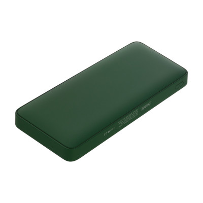 Внешний аккумулятор с подсветкой 10000 mAh, зеленый