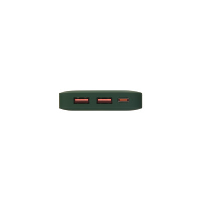 Внешний аккумулятор с подсветкой 10000 mAh, зеленый