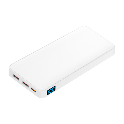 Внешний аккумулятор с подсветкой 10000 mAh, белый
