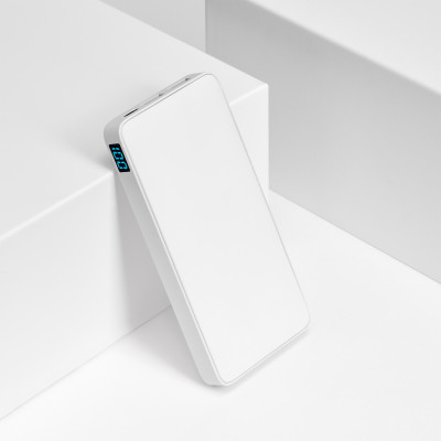 Внешний аккумулятор с подсветкой 10000 mAh, белый