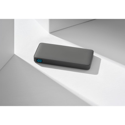 Внешний аккумулятор с подсветкой 10000 mAh, серый