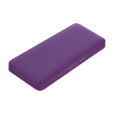 Внешний аккумулятор с подсветкой 10000 mAh, фиолетовый