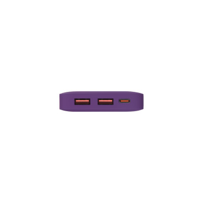 Внешний аккумулятор с подсветкой 10000 mAh, фиолетовый