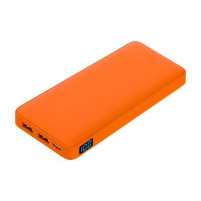 Внешний аккумулятор с подсветкой 10000 mAh, оранжевый