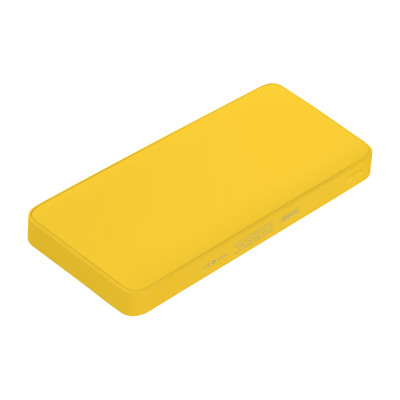 Внешний аккумулятор с подсветкой 10000 mAh, желтый