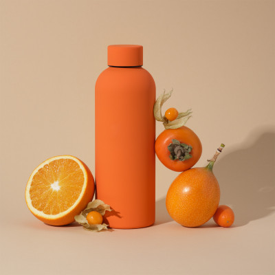 Термобутылка вакуумная герметичная, Prima, 500 ml, оранжевая