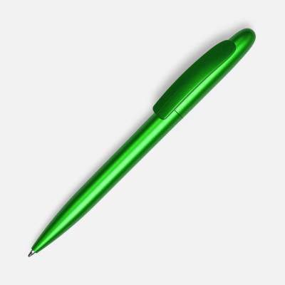 Ручка шариковая 14x1,1см, зеленый металлик