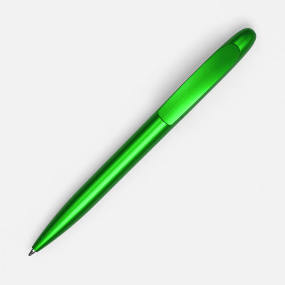 Ручка шариковая 14x1,1см, зеленый металлик