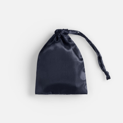 Маска для сна, сатин, темно-серая (графит)