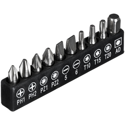 Набор инструментов 11,3x10x3,4см, черный