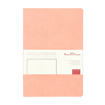 Ежедневник А5 BrunoVisconti "MEGAPOLIS LOFT COLOR FLEX" пудровый розовый