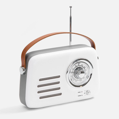 Bluetooth-колонка с радио, белая