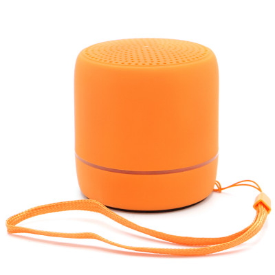 Беспроводная Bluetooth колонка, soft-touch, оранжевая