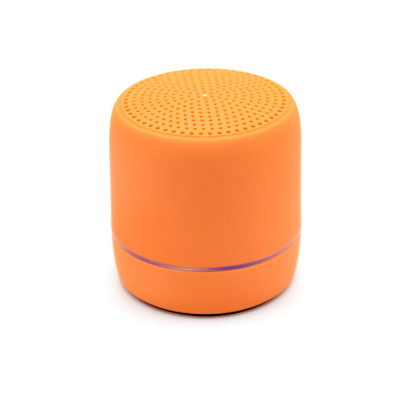 Беспроводная Bluetooth колонка, soft-touch, оранжевая