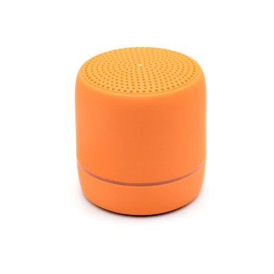 Беспроводная Bluetooth колонка, soft-touch, оранжевая