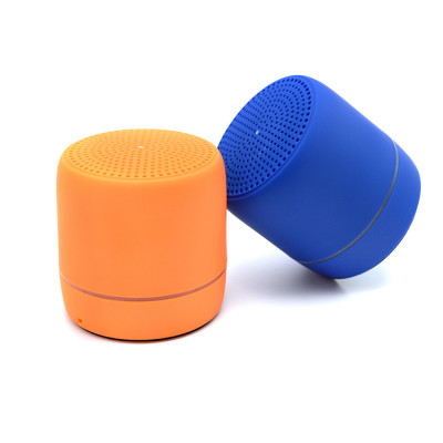 Беспроводная Bluetooth колонка, soft-touch, оранжевая