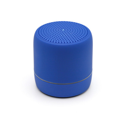 Беспроводная Bluetooth колонка, soft-touch, синяя
