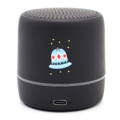 Беспроводная Bluetooth колонка, soft-touch, черная