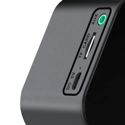 Часы-метеостанция с Bluetooth колонкой функцией Hands free, черные