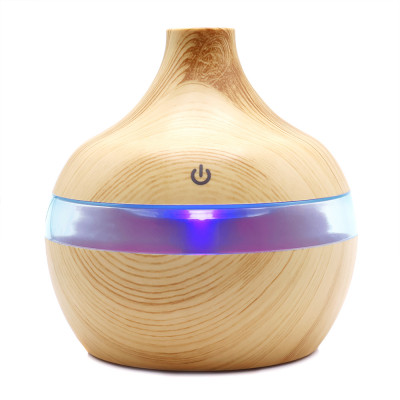 Светодиодный USB арома увлажнитель, пластик, коричневый