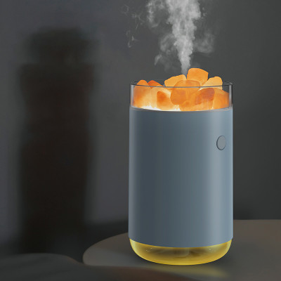 Соляная, светодиодная USB лампа-увлажнитель, белая