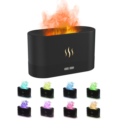 Светодиодный USB увлажнитель-ароматизатор  RGB, черный