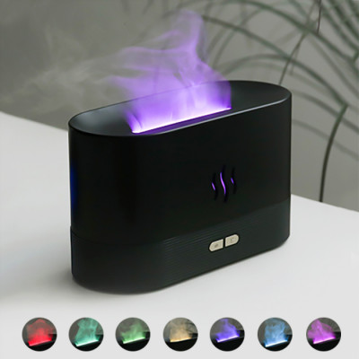 Светодиодный USB увлажнитель-ароматизатор  RGB, черный