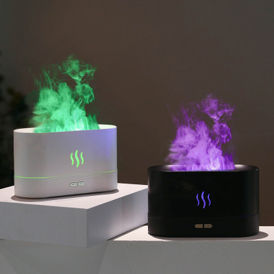 Светодиодный USB увлажнитель-ароматизатор  RGB, черный