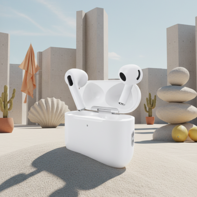Наушники беспроводные Bluetooth, белые