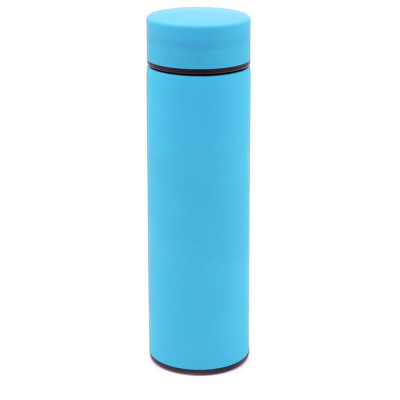Термос 450мл с покрытием софт-тач, голубой